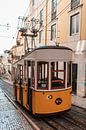 Lisbon yellow tram by Dayenne van Peperstraten thumbnail