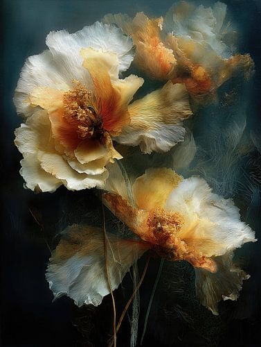 Pétales éthérés dans le crépuscule sur Cats & Dotz