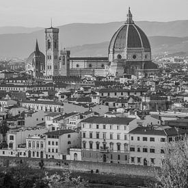 Uitzicht over Florence en kathedraal van Bianca Kramer