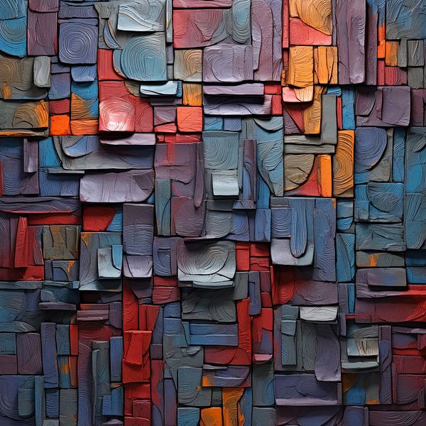 Abstrakt Bunt 12698 von Abstraktes Gemälde