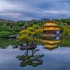 Kinkaku-ji in Kyoto - goldene Gelassenheit am Wasser von Teun Ruijters