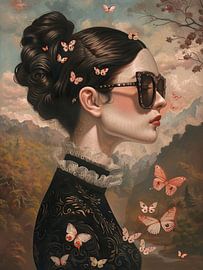 Butterfly Elegance by Abstract Painting