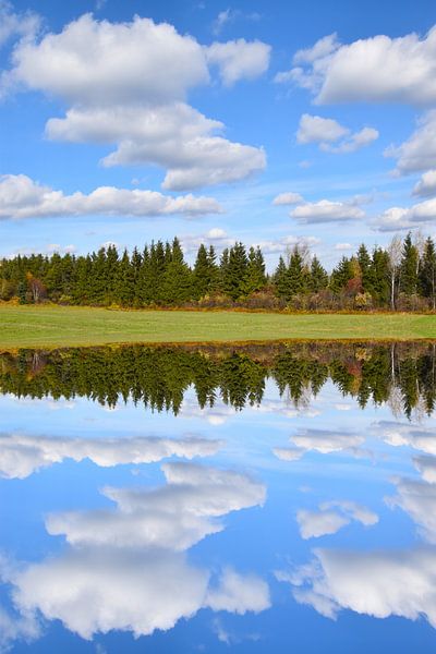 Autumn's reflection by Claude Laprise