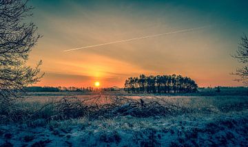 Winter zonsopkomst in januari van Gerco Stokvis