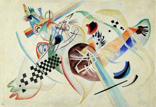 Op wit (I). Compositie nr. 224, Wassily Kandinsky