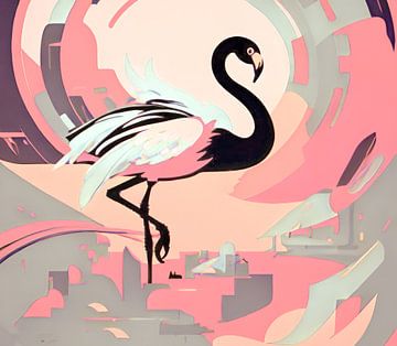 Crazy flamingo van Niek Traas
