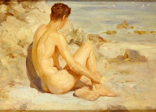Garçon sur une plage, Henry Scott Tuke