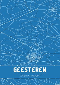 Blauwdruk | Landkaart | Geesteren (Gelderland) van Rezona
