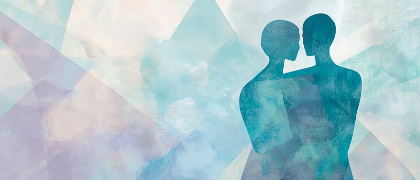 Togetherness in the play of colours of the senses by Poster Art Shop