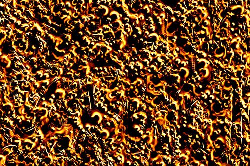 Glowing Sparkle Relief Abstract