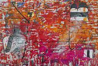 Grafik abstrakt in Orange und Rosa