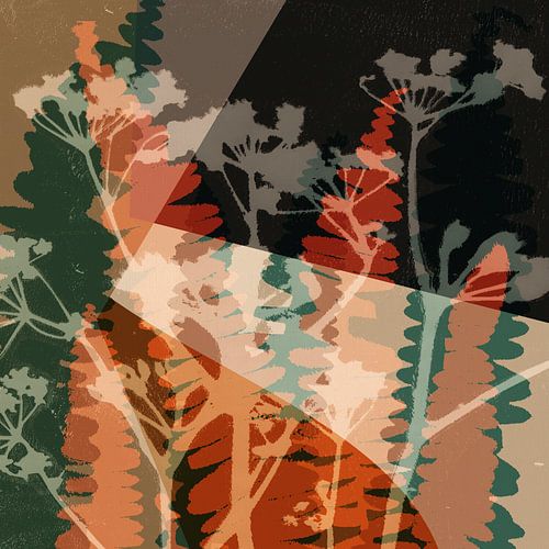 Heldere pasteltinten met varen- en bloemenprints