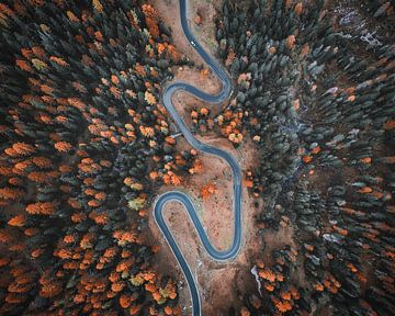 Driving the swirly roads of the Dolomites by Antoine van de Laar