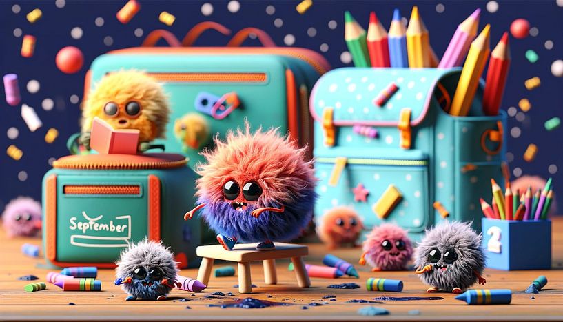 Monstrous start to school full of colour and fun by artefacti