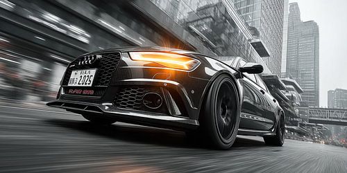 black Audi RS6 by PixelPrestige