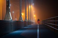 Wilhelminabrug in de mist #2 van Edwin Mooijaart thumbnail