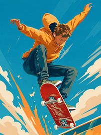 Skybound Freedom: Der ultimative Skateboard-Sprung von Muhammad Ida Bagus Sadewa