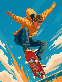 Skybound Freedom: De ultieme skateboard-sprong
