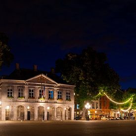 Maastricht Vrijthof Panorama with long shutter speed at night by Dorus Marchal
