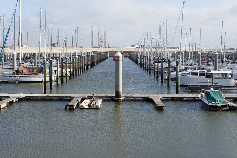 Haven van IJmuiden met boten von Jaap Mulder