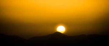Zonsondergang op Lanzarote van Harrie Muis