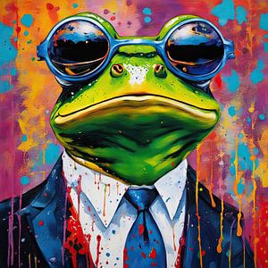 Pop-art Frosch 01.95