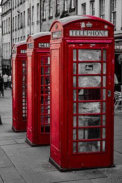 Edinburgh telefooncellen van Fotostudio Huonker