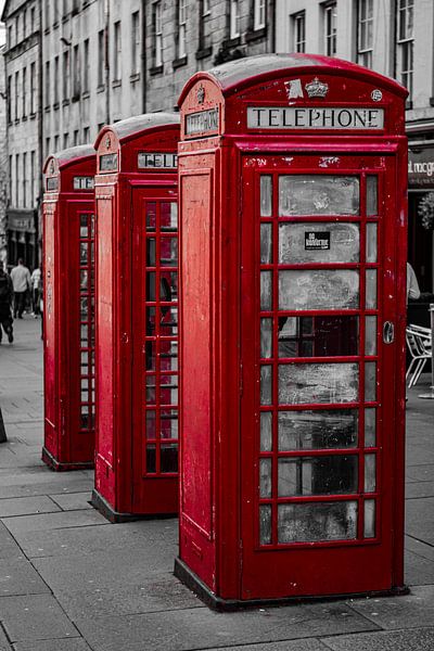 Edinburgh telephone boxes by Fotostudio Huonker