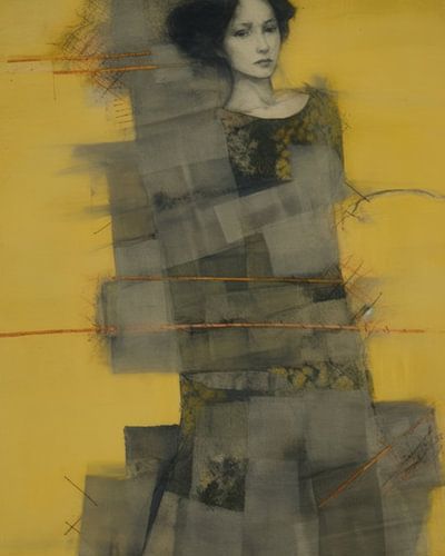Portrait "Blocage des couleurs jaunes"