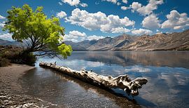 Serene Shoreline bei Twin Lakes von Artistic