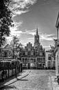 Hawk and Bloemendalse Binnenpoort historical Amersfoort black and white by Watze D. de Haan thumbnail