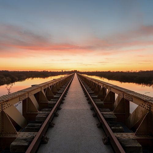 Zonsopkomst bij de Moerputtenbrug