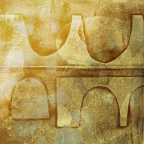 Ponts d'or. Art moderne abstrait et mixte.