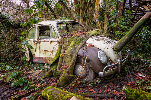 Abandoned VW Beetle somewhere in Germany