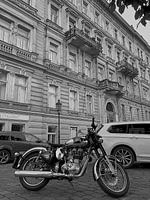 Motorrad in Prag