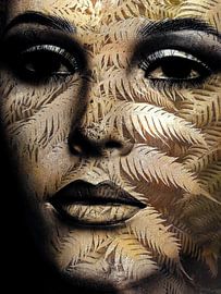 The woman with the golden fern