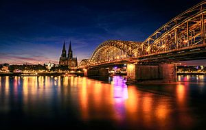 Paysage urbain de Cologne, Allemagne sur Martijn van Steenbergen