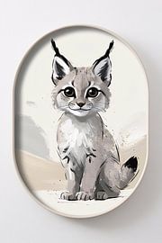 Design lynx minimaliste pour l'intérieur sur Art & Soul Creations