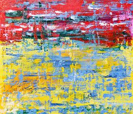 Buntes abstraktes Gemälde „Konfetti“ von Karin Heystee von Studio Heyki