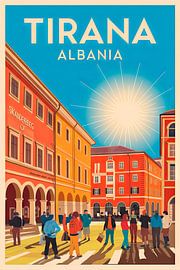 Tirana, Albanie. sur Poster Art Shop