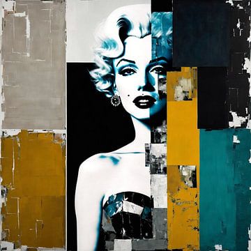 Marilyn Monroe - Urban Collage 01 van Felix von Altersheim