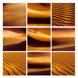 Collage de sable du Sahara