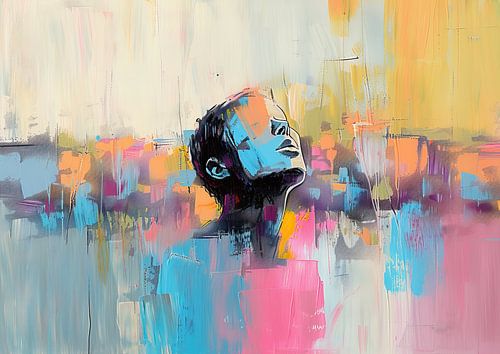 Femme aux couleurs lumineuses