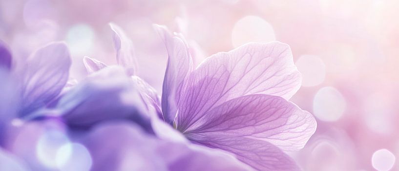 Delicate purple petals in softness by Poster Art Shop