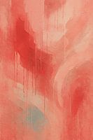 Waves of Warmth – Abstract Red Emotional Flow