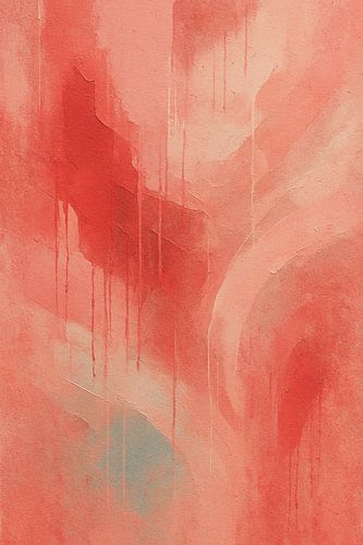 Golven van warmte - Abstracte rode emotionele stroom