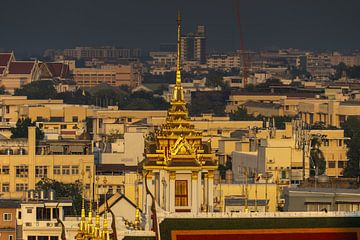 Wat Ratchanatdaram Worawihan bij zonsopgang van Walter G. Allgöwer