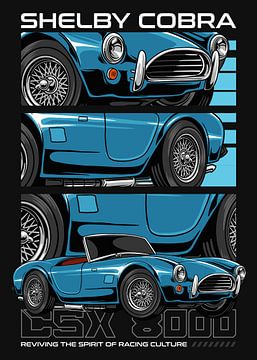 Shelby Cobra CSX 8000 Muscle Car by Adam Khabibi