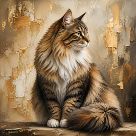 Katzenkunstsammlung – Sibirische Katze von Johannas Art Creations