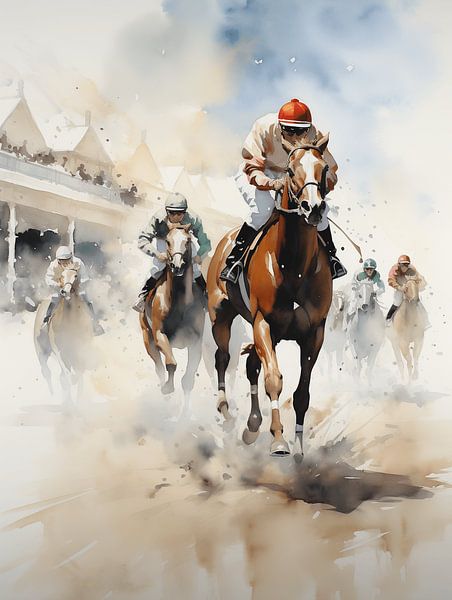 Pferderennen  Sport Galopp Jockey Dynamik Bewegung von gm_designs